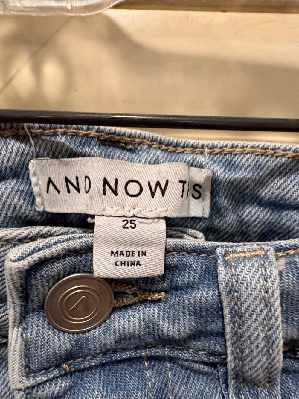 “And Now This” brand light wash cargo jean - Picture 2 of 3